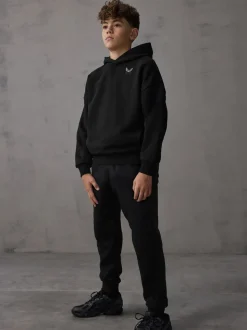 Noir - Ensemble Castore Sweat-shirt à capuche et Survêtement oversize