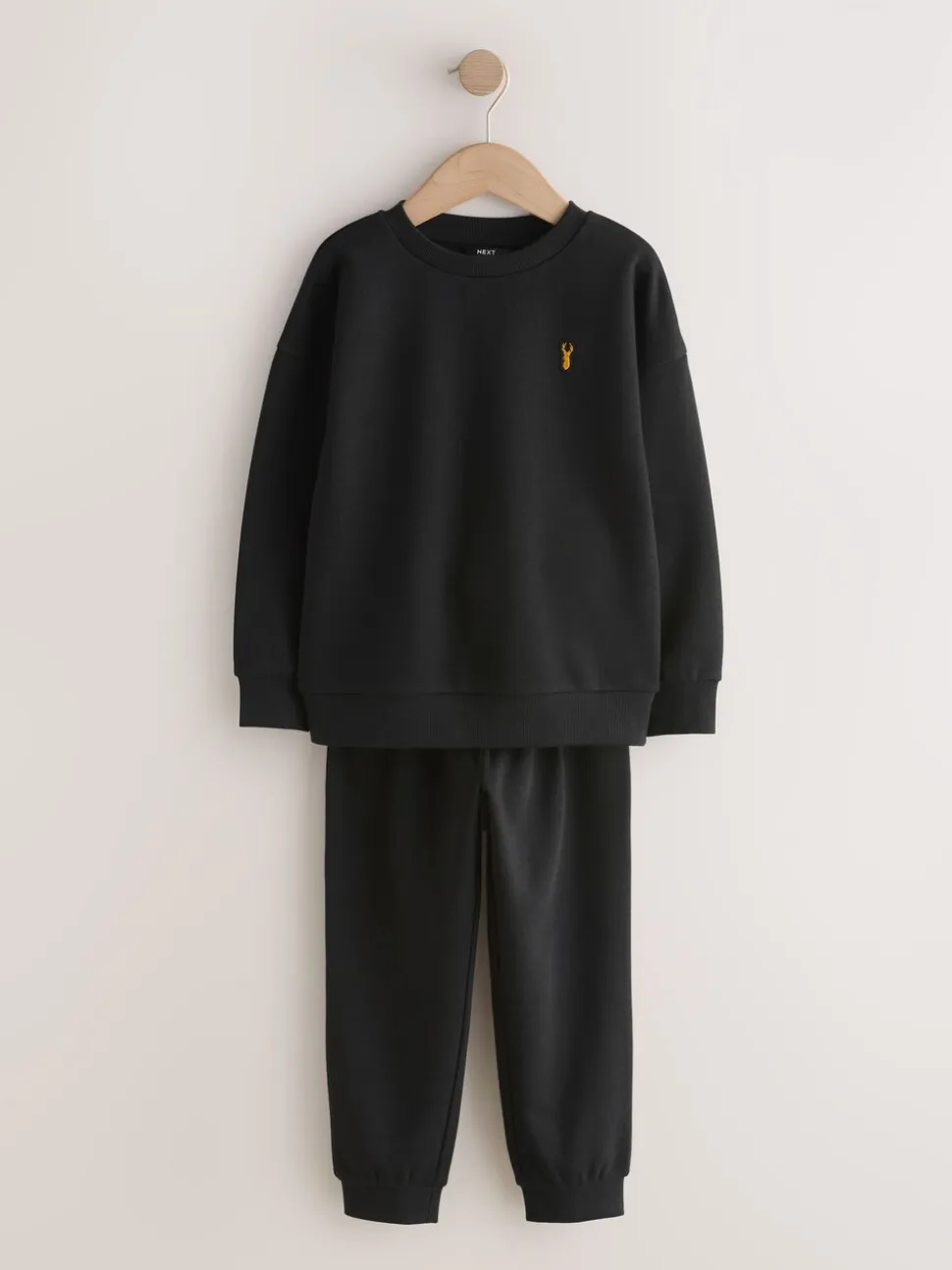 Noir - Ensemble cerf à col ras du cou