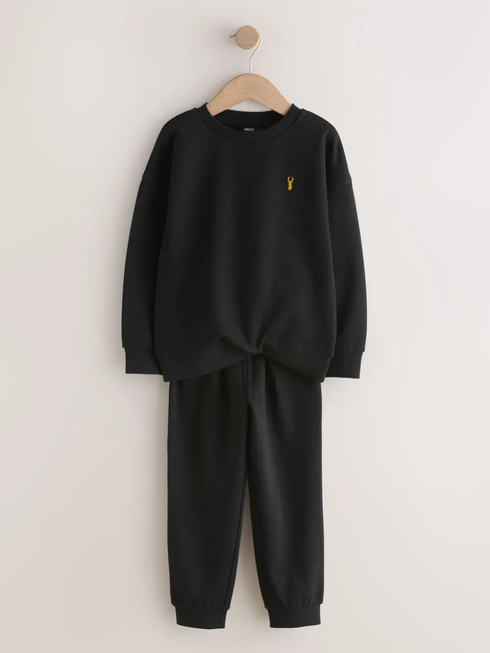 Noir - Ensemble cerf à col ras du cou