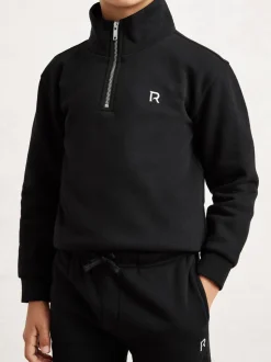 Noir - Ensemble de survêtement Reiss Sulley à logo et demi-zip