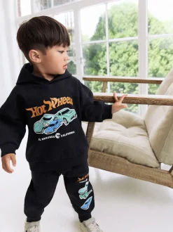 Noir - Ensemble Hot Wheels Hoddie et jogging (9mois-8ans)