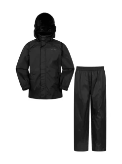 Noir - Ensemble Mountain Warehouse Pakka imperméable Veste et Pantalons