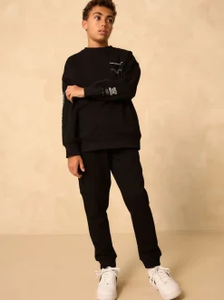 Noir - Ensemble sweat à capuche et jogging de l’équipe utilitaire