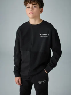 Noir - Ensemble sweat-shirt et joggings smALLSAINTS Underground oversize à empiècement texturé