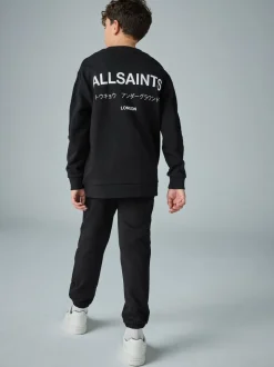 Noir - Ensemble sweat-shirt et joggings smALLSAINTS Underground oversize à empiècement texturé