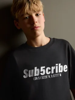 Noir - Ensemble t-shirt et short à manches courtes (3-16ans)