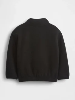Noir - Gap Sweat-shirt Sherpa à enfiler demi-zippé (6mois-5ans) (6mois-5ans)