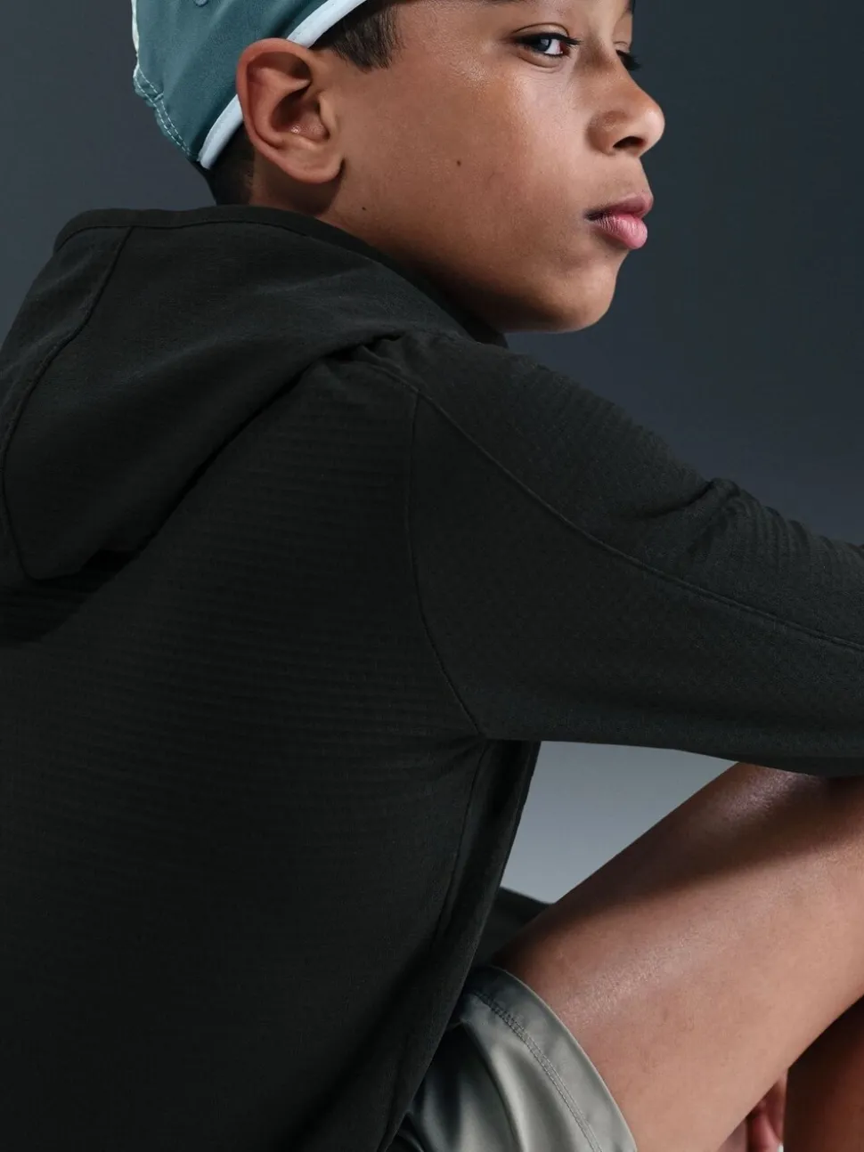 Noir - Haut d’entraînement Nike Therma-FIT à demi-fermeture éclair