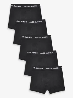 Noir - JACK & JONES JUNIOR Boxer 5 Pack