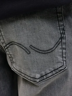 Noir - Jean slim JACK & JONES JUNIOR Glenn bleu