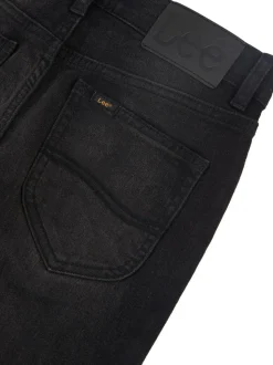 Noir - Jeans droite Daren coupe stretch Lee