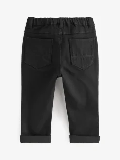 Noir - Jeans extensibles confort (3mths-7yrs)