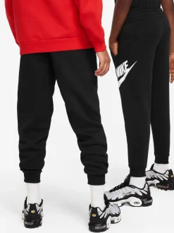 Noir - Jogging Nike Club en polaire à logo