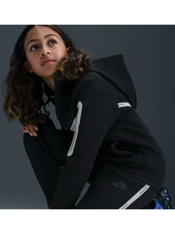 Noir - Jogging Nike Tech en polaire réfléchissante