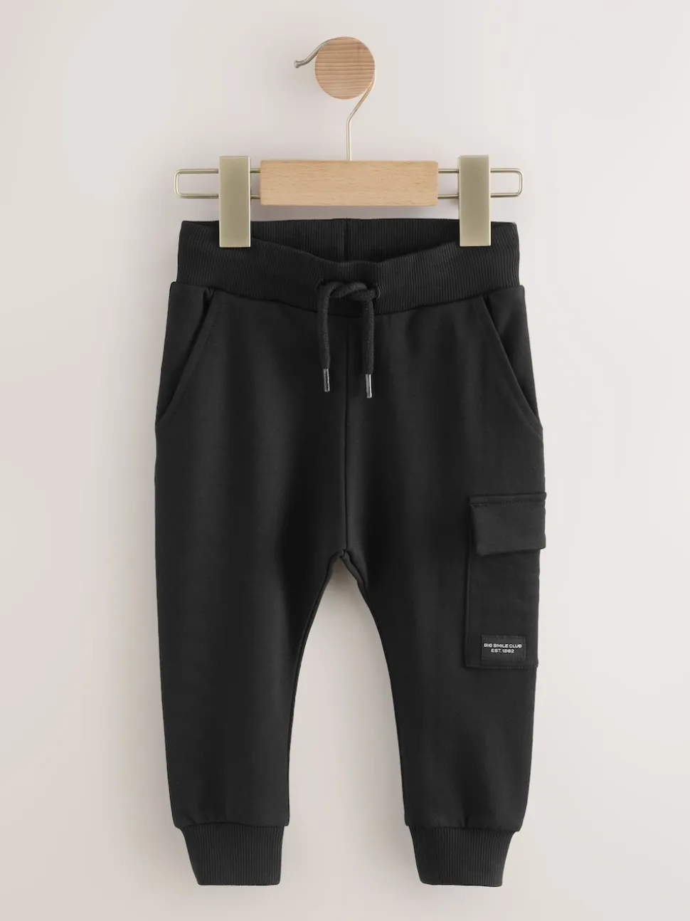 Noir - Jogging utilitaire skinny (3mois-7ans)