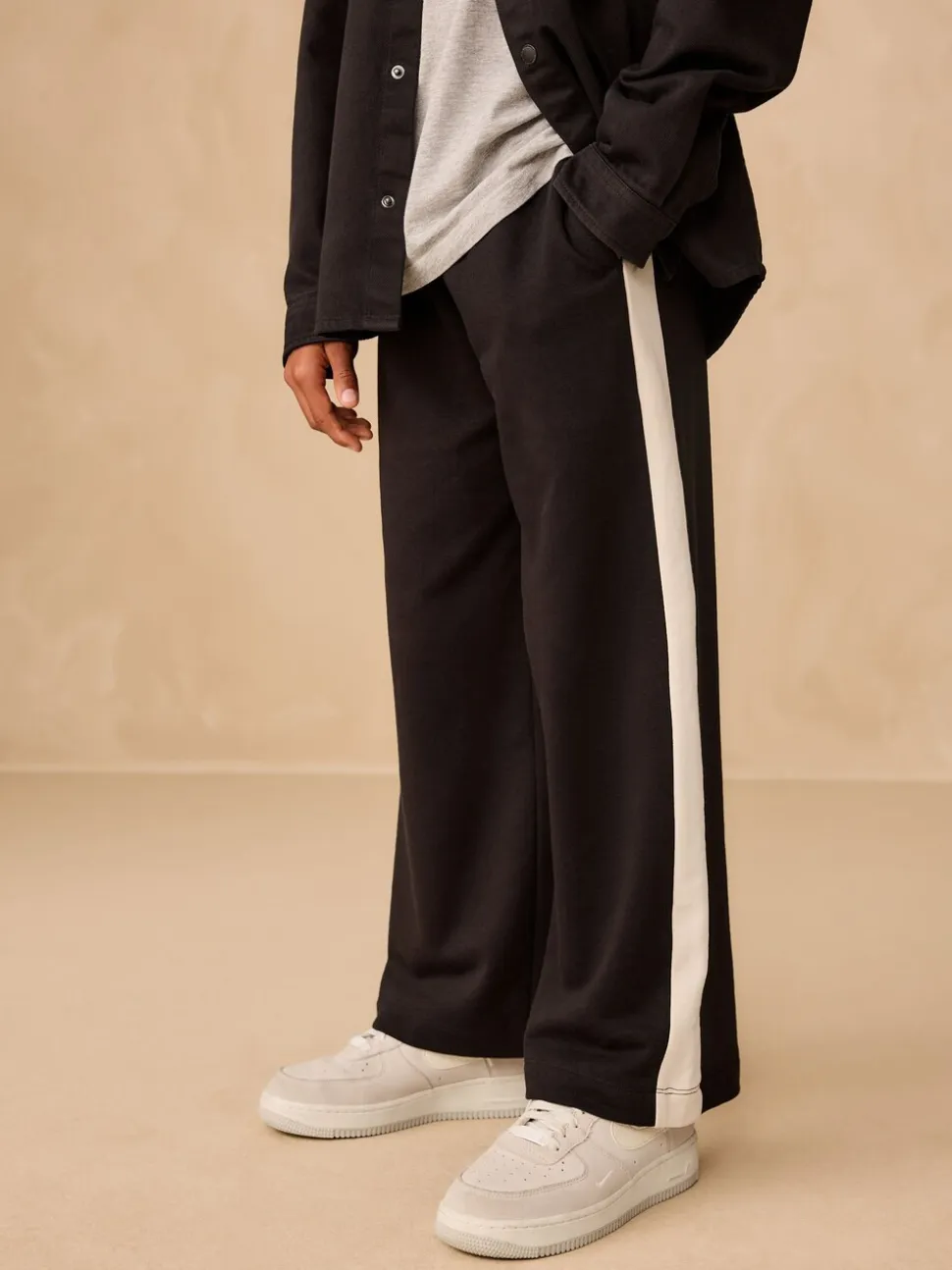 Noir - Joggings à Jambe large (3-16ans)