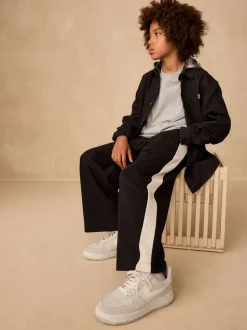 Noir - Joggings à Jambe large (3-16ans)