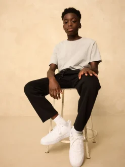 Noir - Joggings Coupe classique sans poignets (3-16ans)