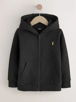 Noir - Logo Zip Through Hoodie (3-16yrs)