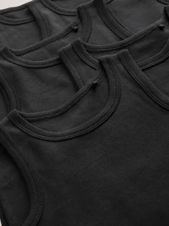 Noir - Lot de 5 débardeurs (1.5-16ans)