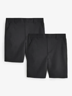 Noir - Lot de 2 shorts d’école à enfiler Clarks Regular Boys