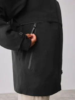 Noir - Manteau Baker by Ted Baker doublé en polaire imperméable