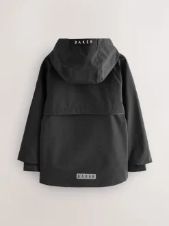 Noir - Manteau Baker by Ted Baker doublé en polaire imperméable