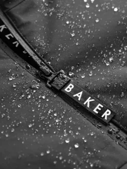 Noir - Manteau Baker by Ted Baker doublé en polaire imperméable