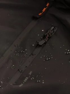 Noir - Manteau matelassé intérieur imperméable (3-16ans)