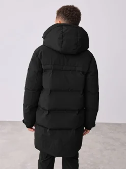 Noir - Manteau matelassé long imperméable Baker by Ted Baker