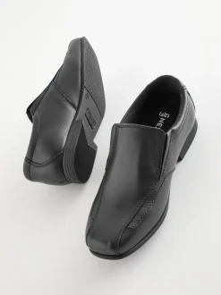 Noir - Mocassins d'écolier en cuir