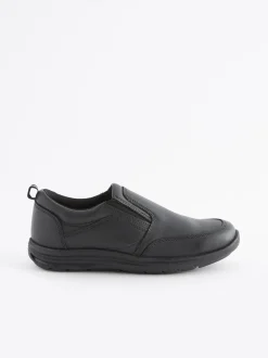 Noir - Mocassins d'écolier en cuir