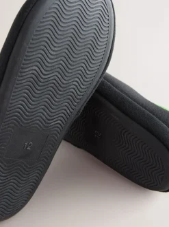 Noir - Mules chaussons Minecraft à sequins réversibles