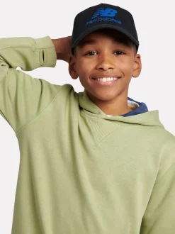 Noir - New Balance Casquette à logo empilé