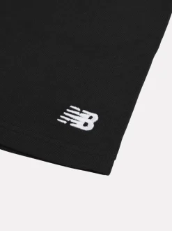 Noir - New Balance Français Short en coton Terry à petit logo
