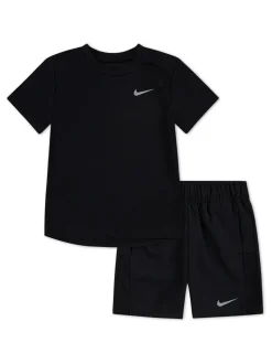 Noir - Nike Ensemble t-shirt Miler et short Challenger Little Kids
