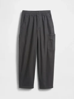 Noir - Pantalon cargo Gap brossé (4-13ans)