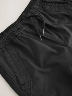 Noir - Pantalon cargo tissé (3-16ans)