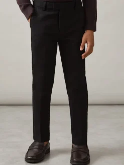 Noir - Pantalon chino ajusté Reiss Eastbury en coton mélangé