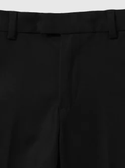 Noir - Pantalon chino ajusté Reiss Eastbury en coton mélangé