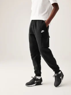 Noir - Pantalon de jogging cargo en polaire Nike Club