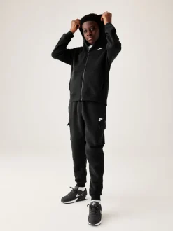 Noir - Pantalon de jogging cargo en polaire Nike Club