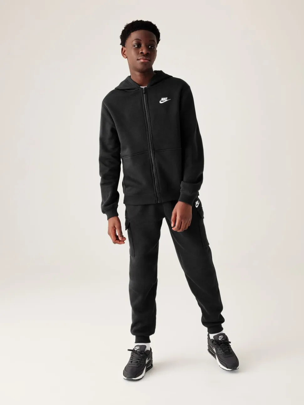 Noir - Pantalon de jogging cargo en polaire Nike Club