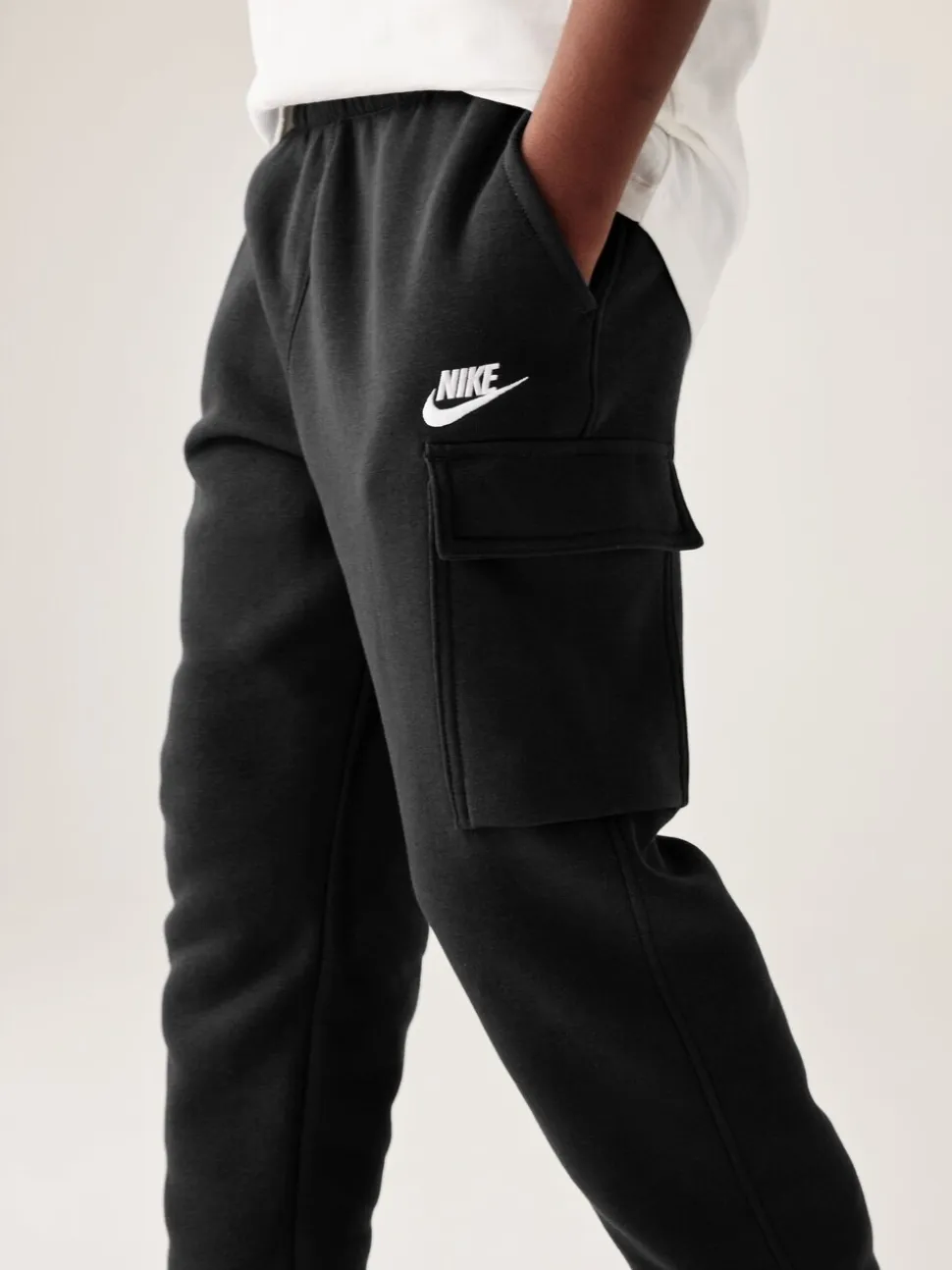 Noir - Pantalon de jogging cargo en polaire Nike Club