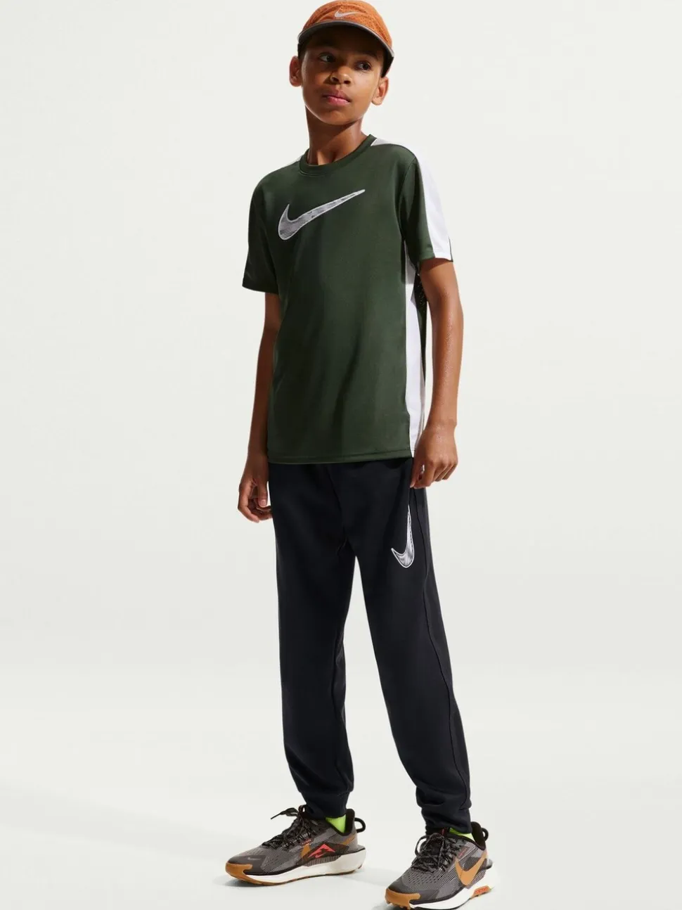 Noir - Pantalon de jogging Nike en maille multicolore