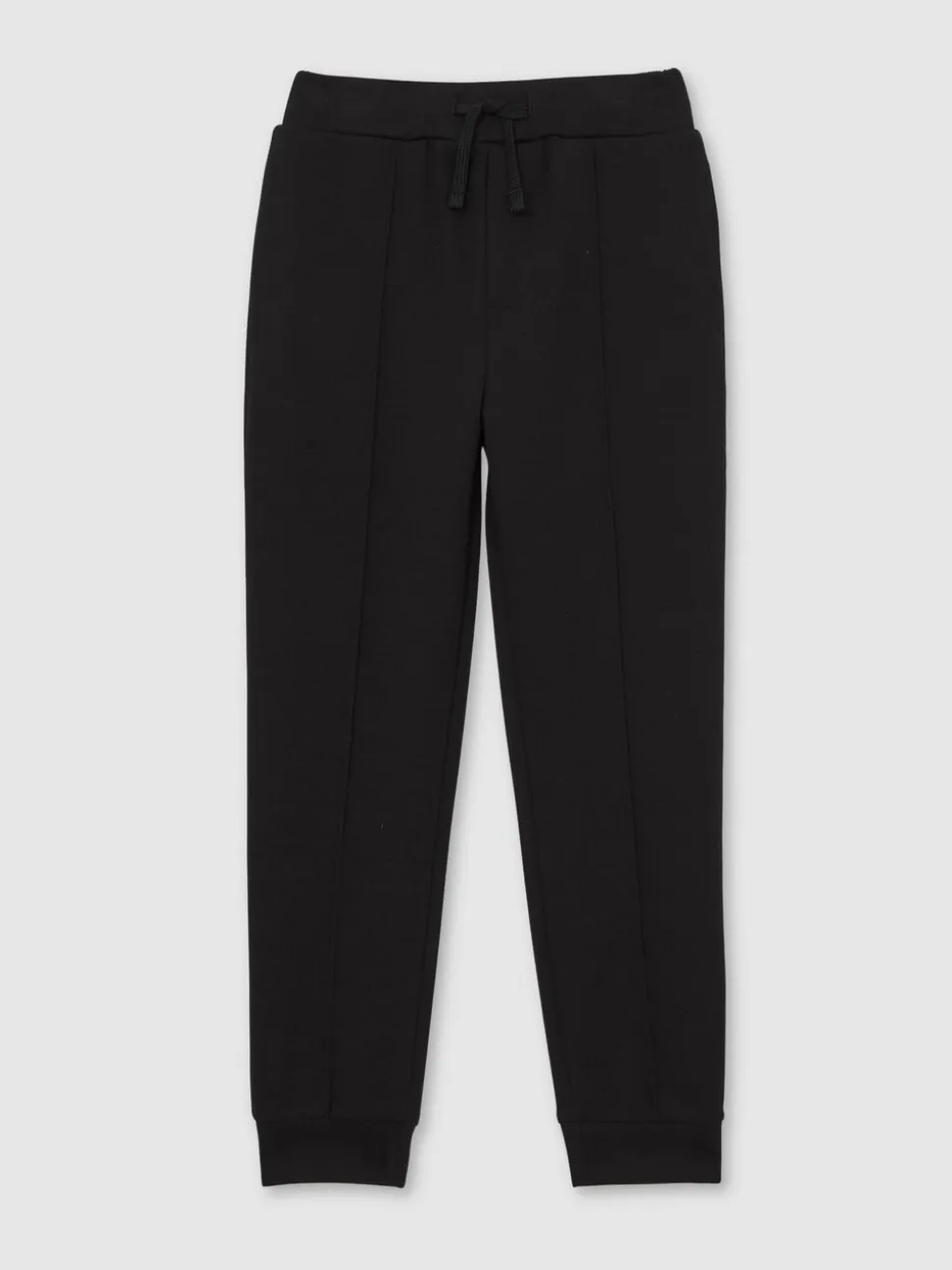 Noir - Pantalon de jogging Reiss Premier Premium Interlock à cordon