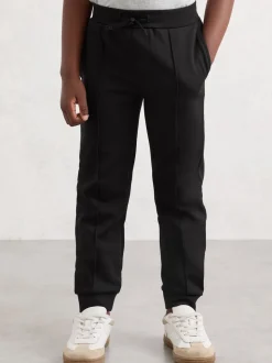 Noir - Pantalon de jogging Reiss Premier Premium Interlock à cordon