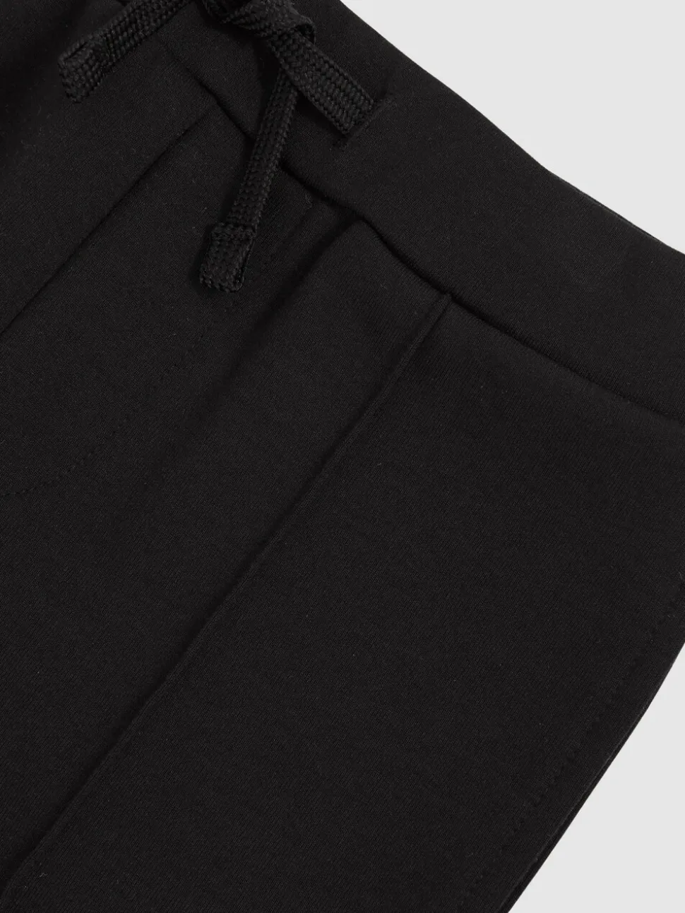 Noir - Pantalon de jogging Reiss Premier Premium Interlock à cordon