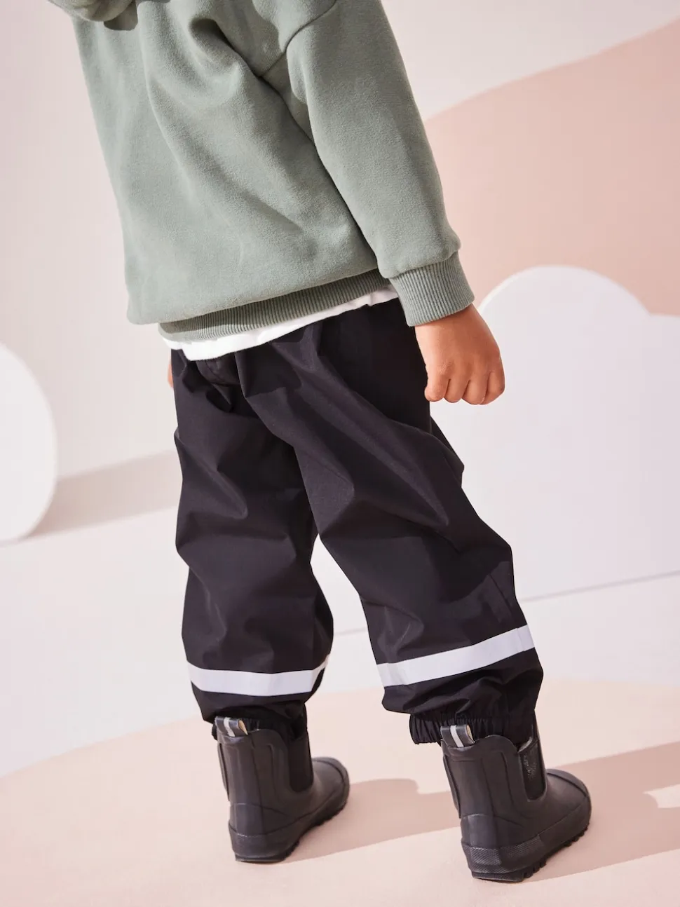 Noir - Pantalon imperméable (9mths-10yrs)