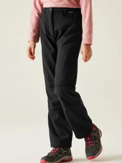 Noir - Pantalon Regatta Softshell unisexe enfant